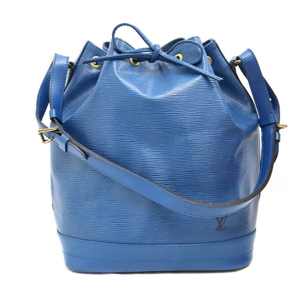 Louis Vuitton Noe Shoulder Bag Leather Blue